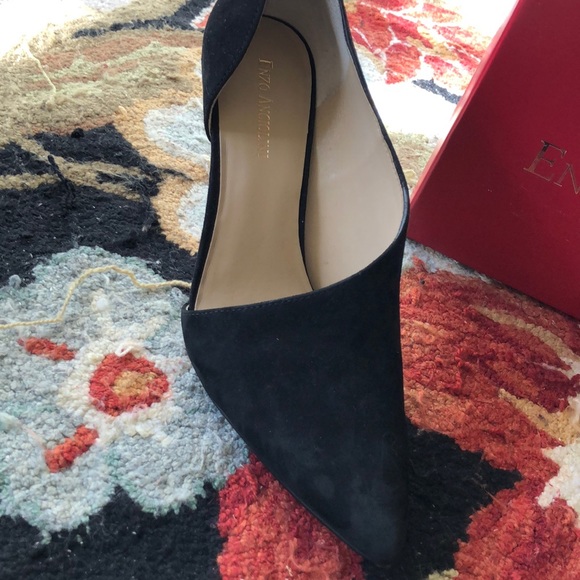 Enzo Angiolini Black Suede Heels - Picture 3 of 5